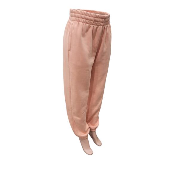 Adidas Women's Adicolor Essentials Fleece Jogger Pants – Peach, Size 30 Waist - Picture 9 of 15